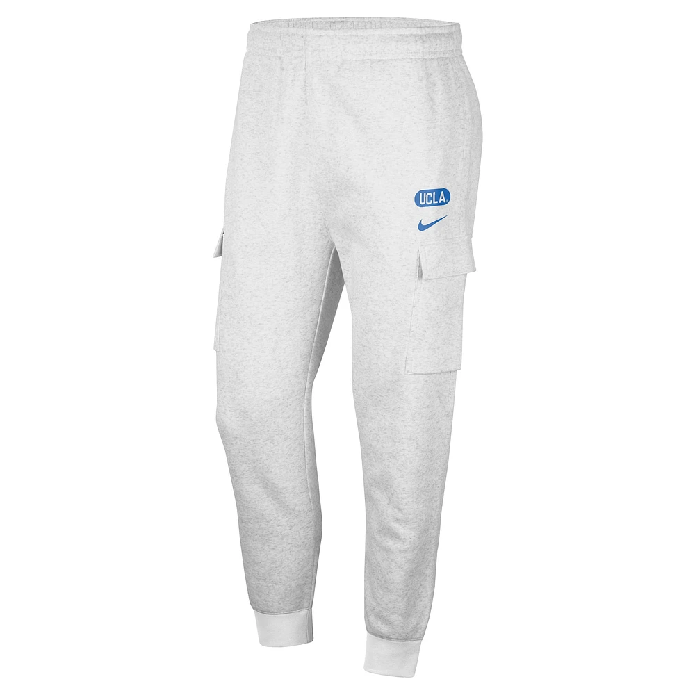 Men's Nike Heather Gray UCLA Bruins Club Cargo Jogger Pants