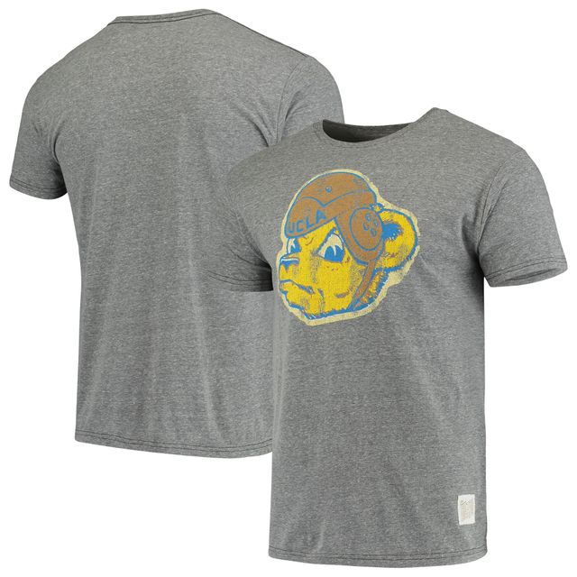 T-shirt à trois mélanges avec logo vintage UCLA Bruins Original Retro Brand gris chiné pour homme