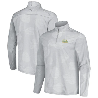 Veste zippée à quart de tour Tommy Bahama grise UCLA Bruins Sport Delray Frond pour homme