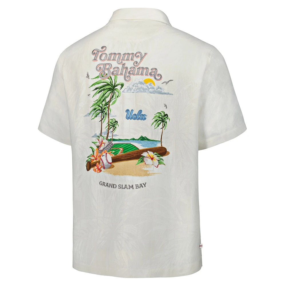 Men's Tommy Bahama White UCLA Bruins Grand Slam Bay Camp Button-Up Shirt