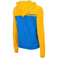Chandail à capuchon léger demi-glissière Colosseum Gold/Blue UCLA Bruins Aidan pour femme