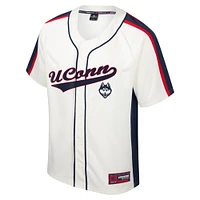 Men's Colosseum Cream UConn Huskies Ruth Button-Up Baseball Jersey