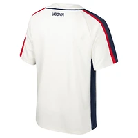 Men's Colosseum Cream UConn Huskies Ruth Button-Up Baseball Jersey