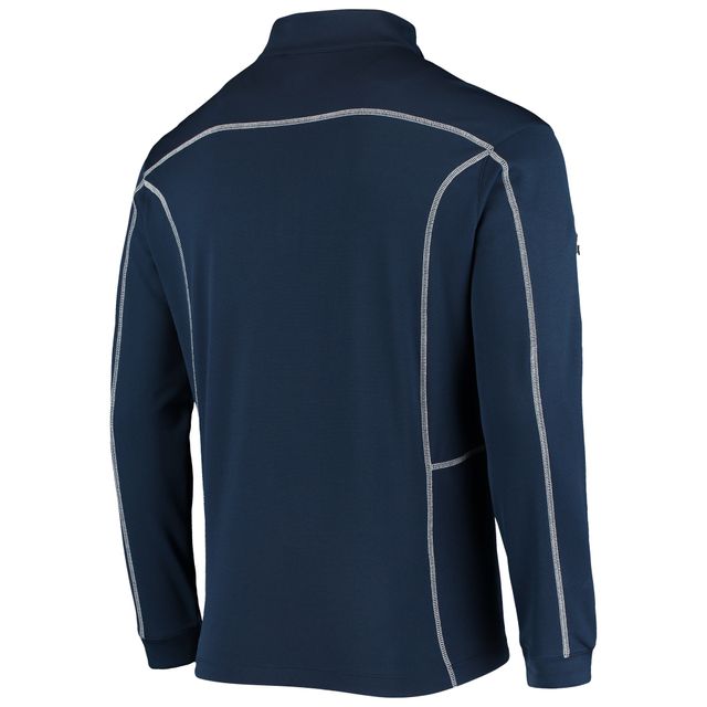 Veste UConn Huskies Shotgun Quarter-Zip Columbia Golf Navy pour homme