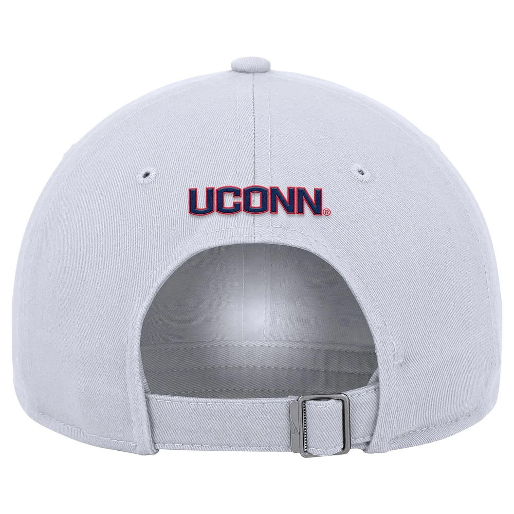 Men's Nike White UConn Huskies 11-Time NCAA Champions Club Adjustable Hat