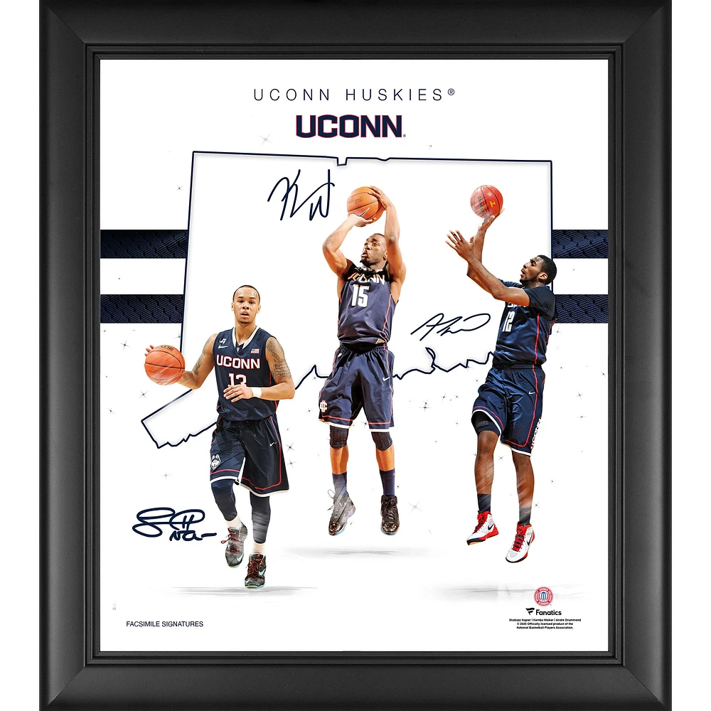 UConn Huskies Framed 15" x 17" Franchise Foundations Collage
