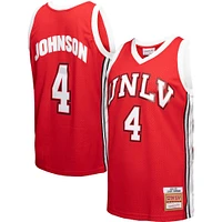 Maillot de joueur Swingman Mitchell & Ness Larry Johnson rouge UNLV Rebels 1989/90 pour homme