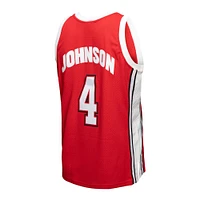 Maillot de joueur Swingman Mitchell & Ness Larry Johnson rouge UNLV Rebels 1989/90 pour homme