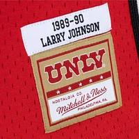 Maillot de joueur Swingman Mitchell & Ness Larry Johnson rouge UNLV Rebels 1989/90 pour homme