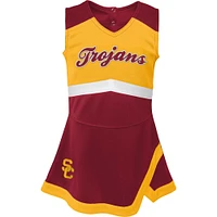 Girls Youth Cardinal/Gold USC Trojans Cheer Captain Jumper Dress