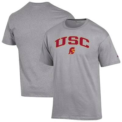 T-shirt Champion gris chiné USC Trojans Arch Over Logo pour homme