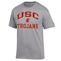 Men's Champion Heather Gray USC Trojans High Motor T-Shirt