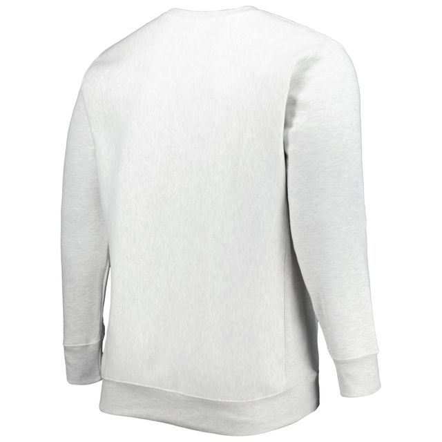 Chandail ras du cou en polaire à tissage inversé Big & Tall USC Trojans Champion gris chiné pour homme