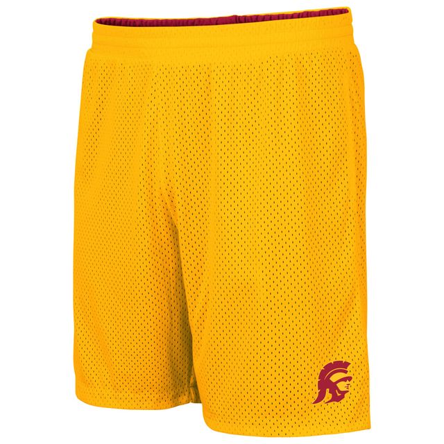 Short réversible Colosseum Cardinal/Gold USC Trojans Wiggum pour homme