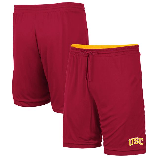 Short réversible Colosseum Cardinal/Gold USC Trojans Wiggum pour homme