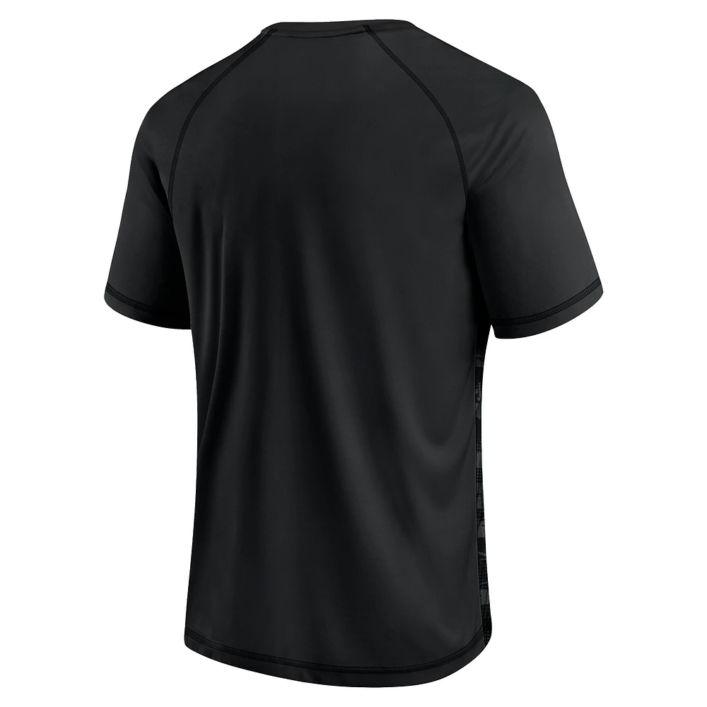 Men's Fanatics Black USC Trojans Arch Outline Raglan T-Shirt