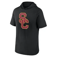 Men's Fanatics  Black USC Trojans Primary Logo Hoodie T-Shirt