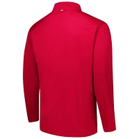 Men's Fanatics Cardinal USC Trojans Big & Tall Defender Quarter-Zip Top