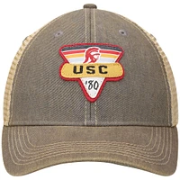 Casquette Snapback Trucker USC Trojans Legacy Point Old Favourite Grise/Naturel pour Homme