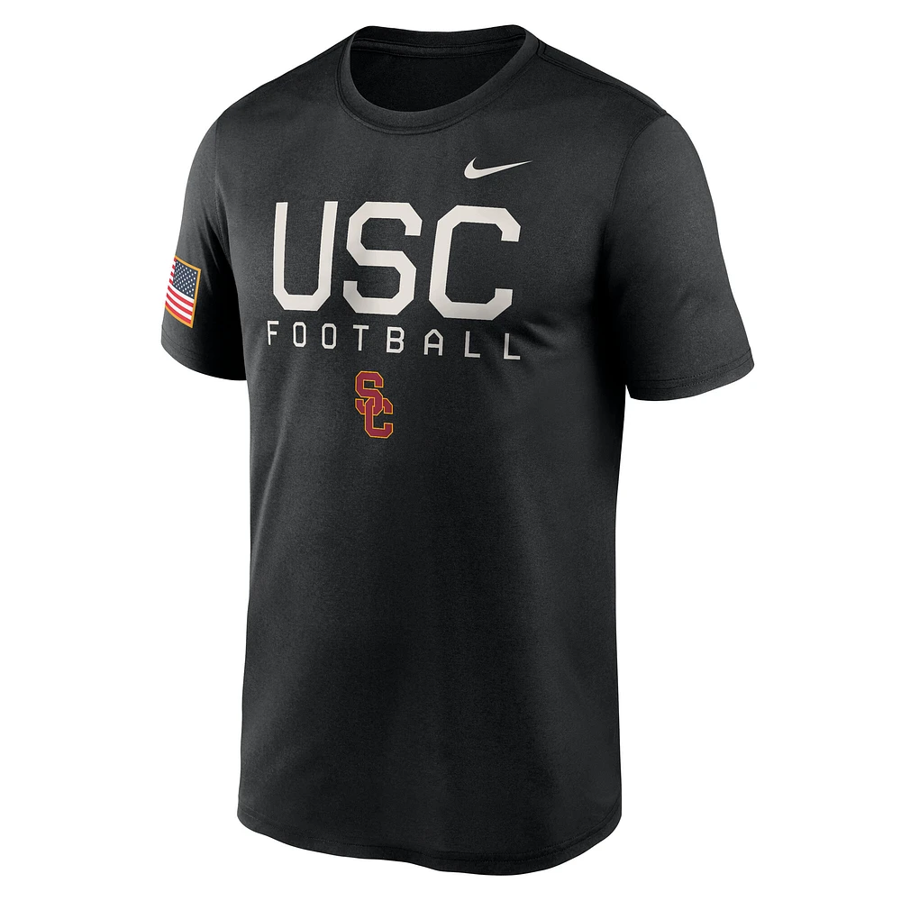 Men's Nike  Black USC Trojans 2024 Military Appreciation Legend Performance T-Shirt