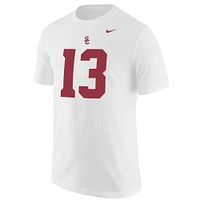 Men's Nike Caleb Williams White USC Trojans Name & Number T-Shirt