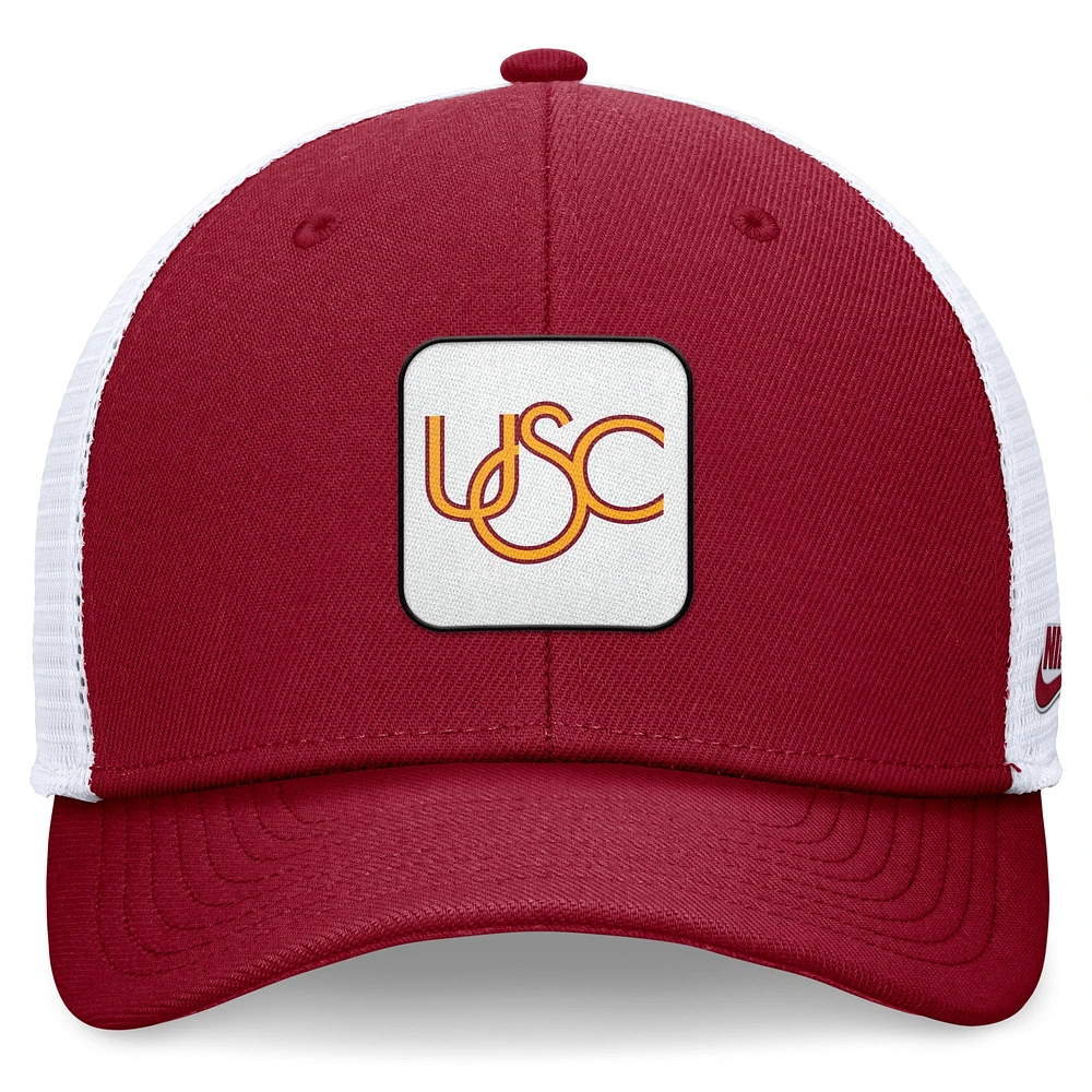 Men's Nike Cardinal/White USC Trojans Legacy Rise Mascot Trucker Adjustable Hat