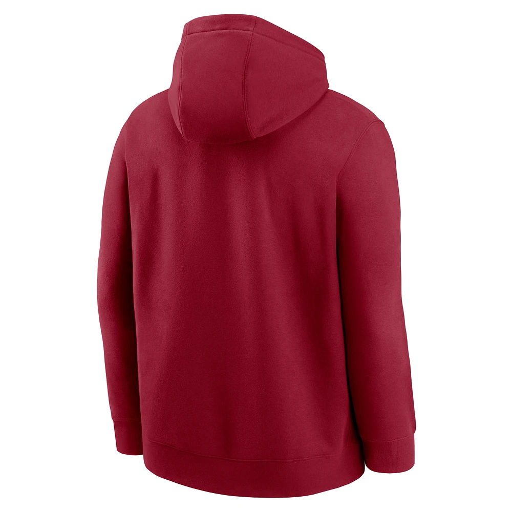 Men's Nike  Cardinal USC Trojans Basketball Icon Club Fleece Pullover Hoodie
