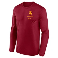 Men's Nike Cardinal USC Trojans Primary Stack Legend Long Sleeve T-Shirt