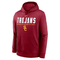 Men's Nike  Cardinal USC Trojans Primetime Dynamic Mascot Club Fleece Pullover Hoodie
