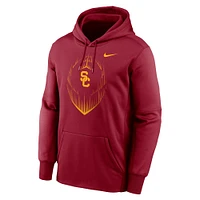 Men's Nike Crimson USC Trojans Icon Football Performance Pullover Hoodie