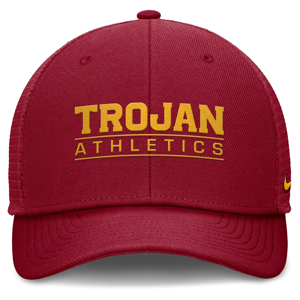 Men's Nike Crimson USC Trojans Rise Adjustable Hat