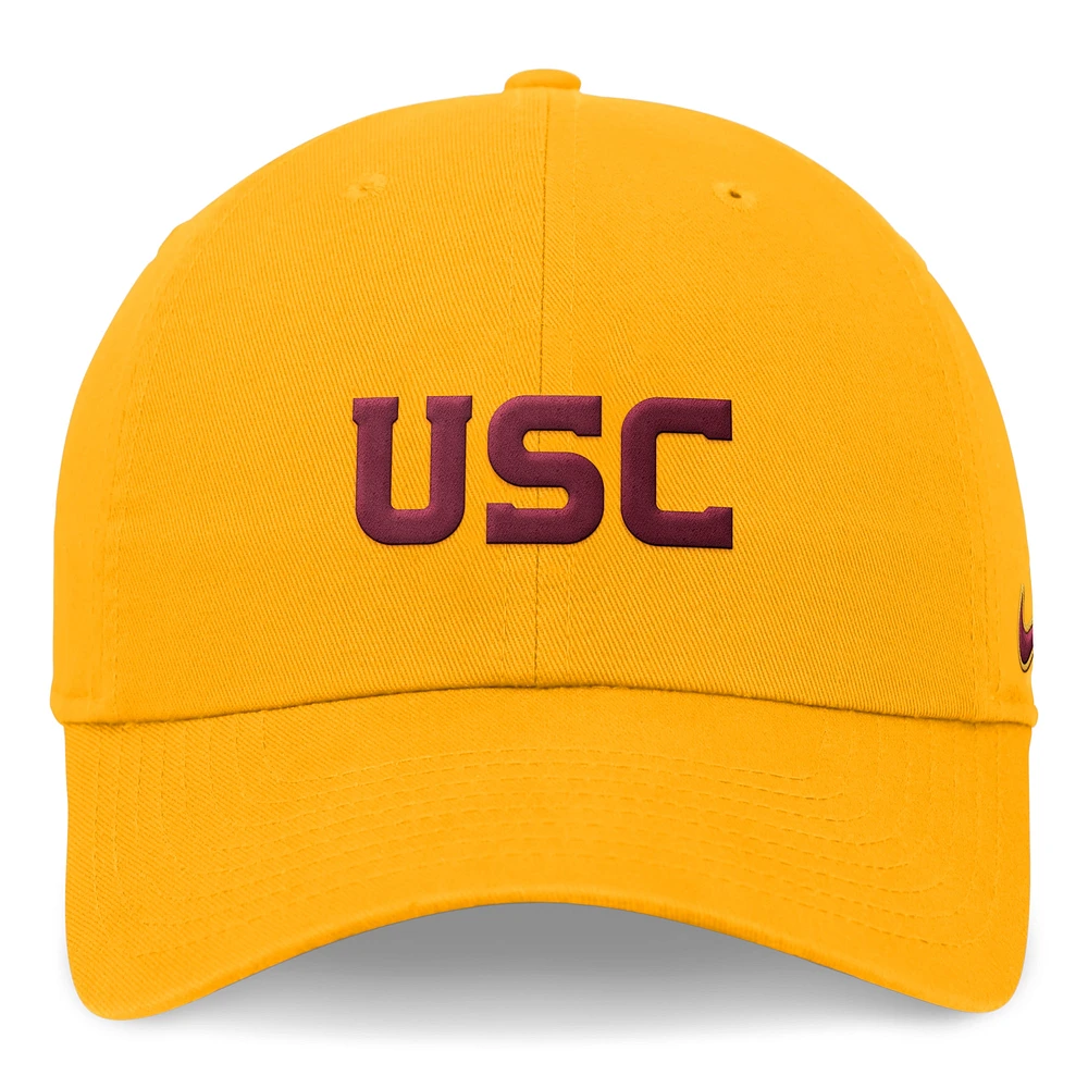 Men's Nike Gold USC Trojans 2024 On-Field Club Adjustable Hat