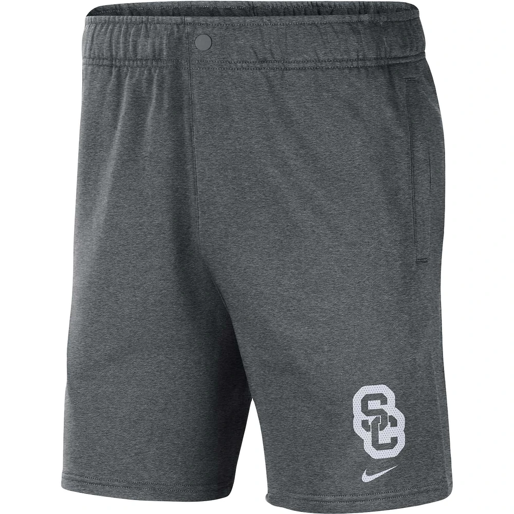Men's Nike Gray USC Trojans Fleece Shorts