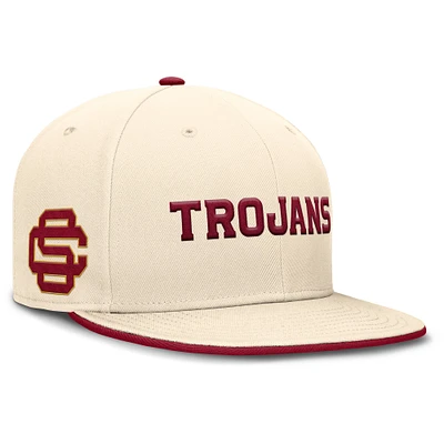 Casquette ajustée Nike Natural USC Trojans Primetime True Performance pour homme