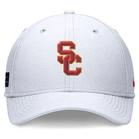 Men's Nike White USC Trojans 2024 On-Field Swoosh Flex Hat