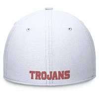Men's Nike White USC Trojans 2024 On-Field Swoosh Flex Hat