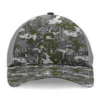 Men's Top of the World Gray USC Trojans OHT Military Appreciation Pledge Trucker Camo Adjustable Hat