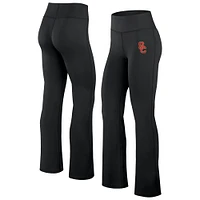 Women's Fanatics Black USC Trojans Training Camp Maxed Out Flare Leggings