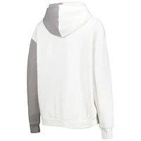 Women's Gameday Couture Gray/White USC Trojans Split Pullover Hoodie