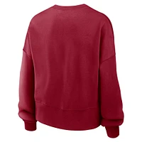 Women's Nike Cardinal USC Trojans Oversized Essential Pullover Sweatshirt