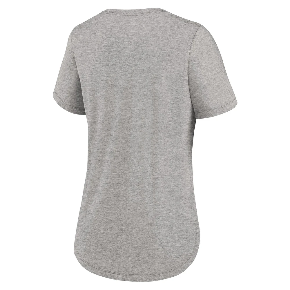 T-shirt Nike gris chiné USC Trojans Legacy Tri-Blend pour femme