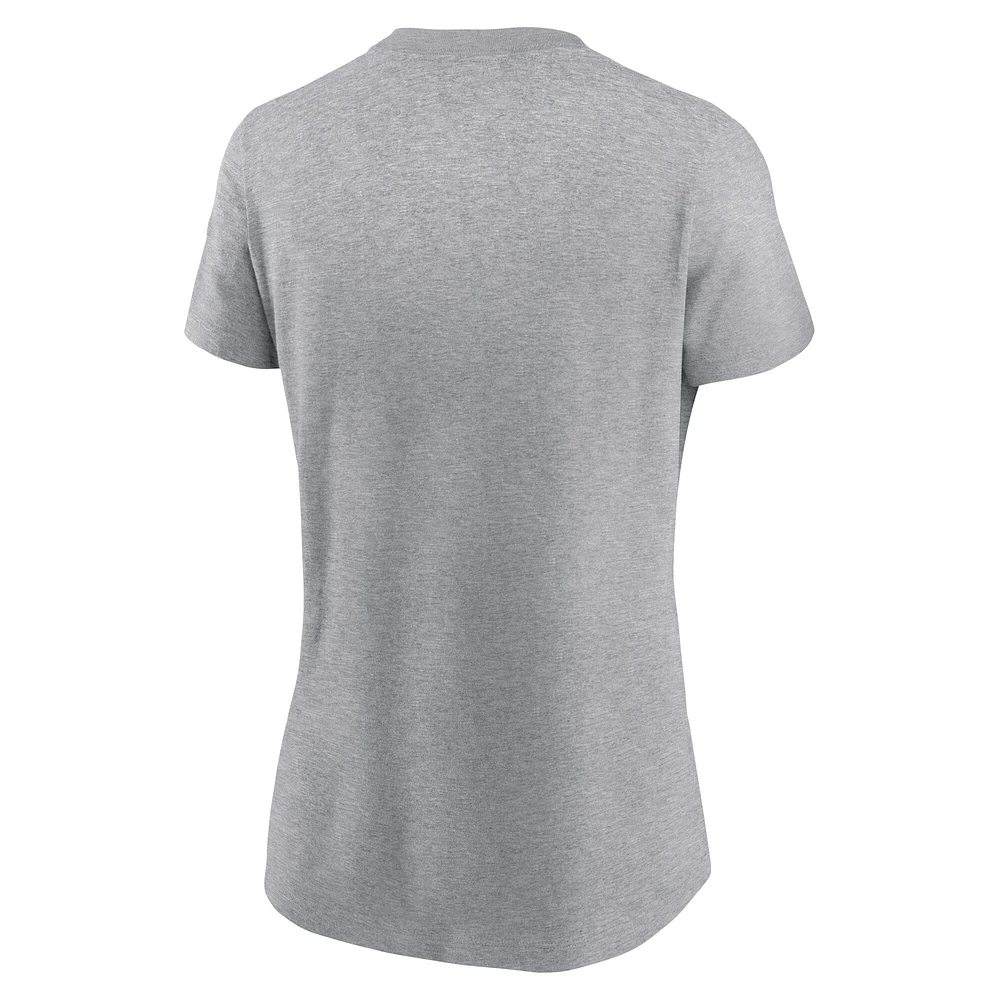 T-shirt Nike gris chiné avec logo Primetime USC Trojans pour femme