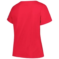 Women's Profile Cardinal USC Trojans Plus Arch Over Logo Scoop Neck T-Shirt