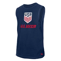 Men's 5th & Ocean by New Era  Navy USMNT Sleeveless Leisure T-Shirt