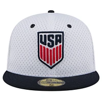 Men's New Era Gray USMNT Throwback Mesh 59FIFTY Fitted Hat