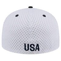 Men's New Era Gray USMNT Throwback Mesh 59FIFTY Fitted Hat
