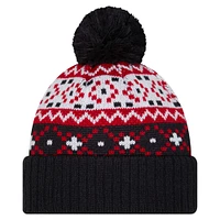 Men's New Era Navy USMNT Nostalgia Cuffed Knit Hat with Pom