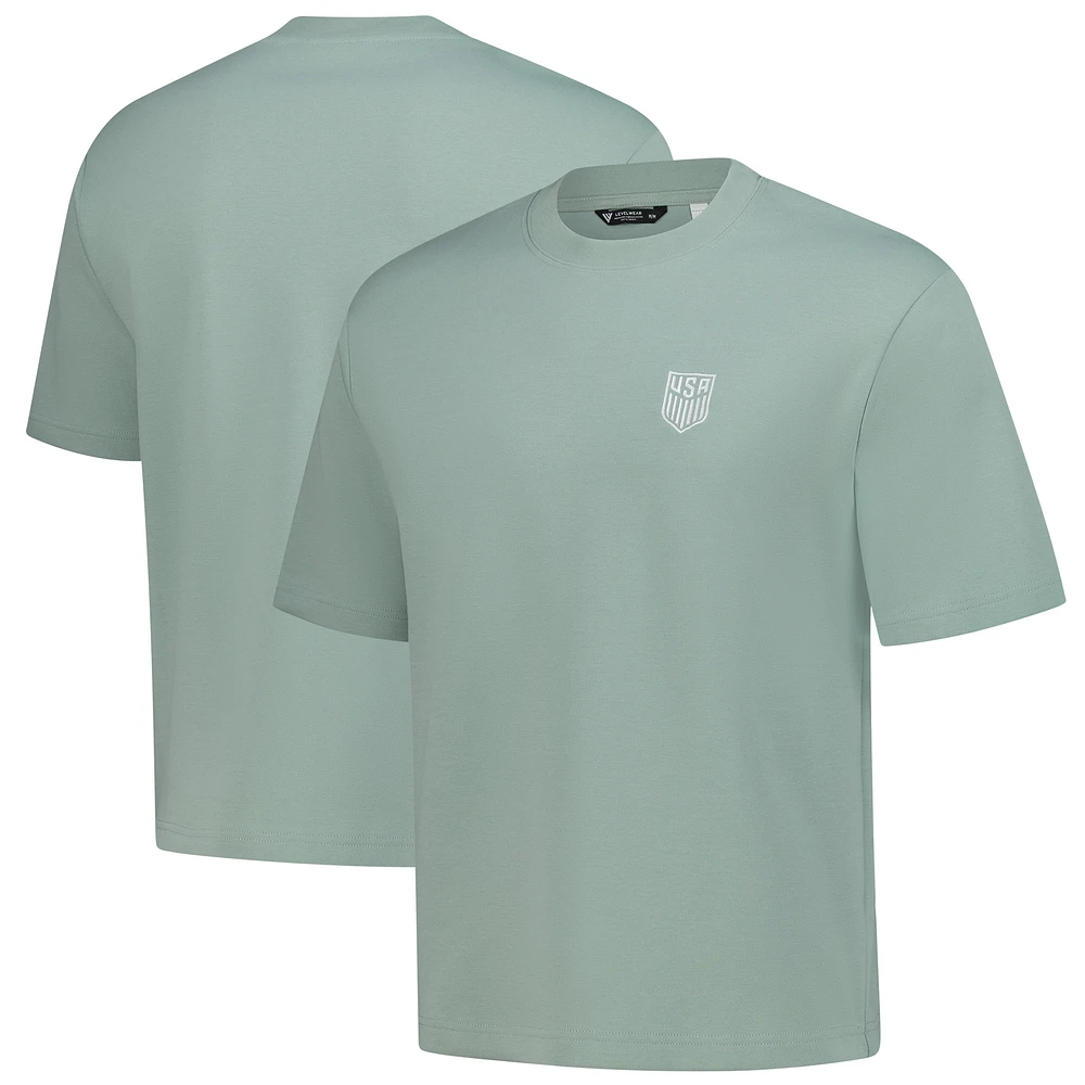 T-shirt en tricot unisexe Levelwear vert USMNT Luxe Signature