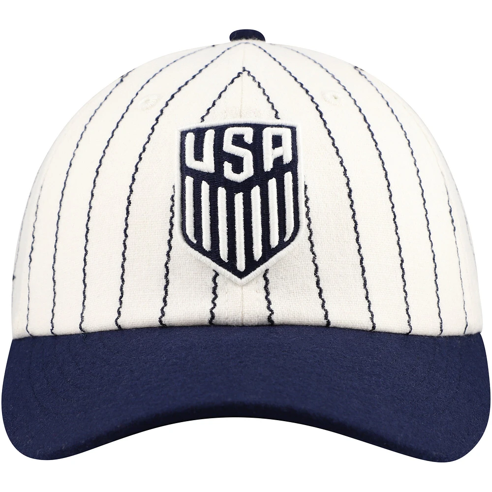 Unisex Fan Ink White/Navy USMNT Yankee Adjustable Hat