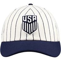 Unisex Fan Ink White/Navy USMNT Yankee Adjustable Hat